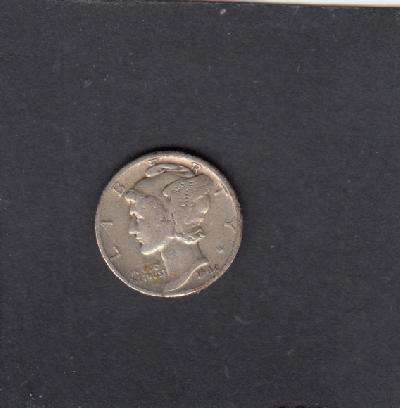 Beschrijving: 1 Dime MERCURY